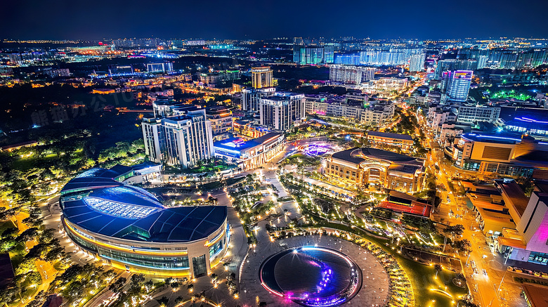 城市夜景城市景观夜晚城市景色城市灯火图片