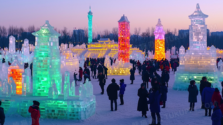 哈尔滨冰雪大世界风景图片