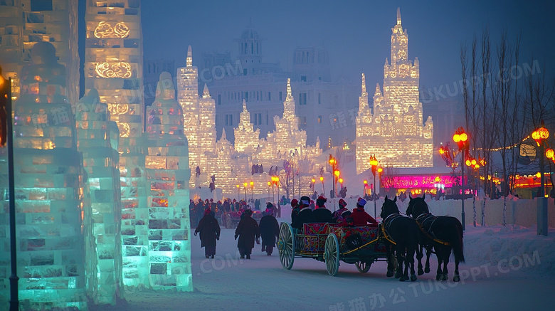 哈尔滨冰雪大世界风景图片