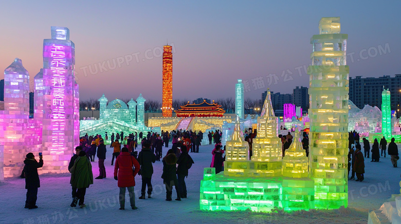 哈尔滨冰雪大世界风景图片