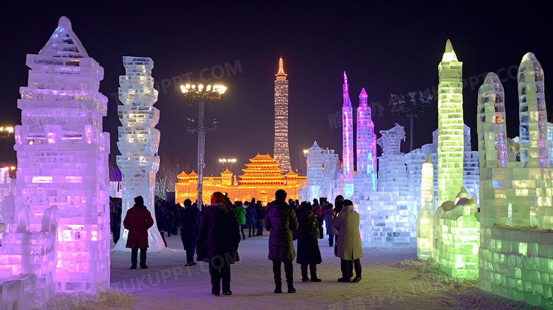 哈尔滨冰雪大世界风景图片