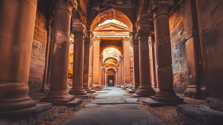 残破的古建筑遗迹文明遗址图片