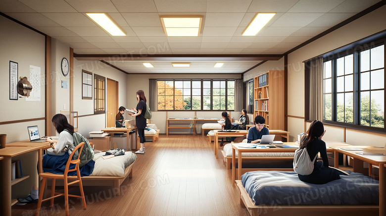 学生宿舍寝室图片