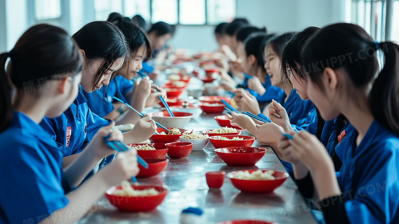 学生用餐食堂图片