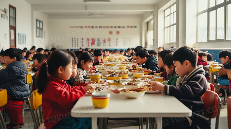 学生用餐食堂图片