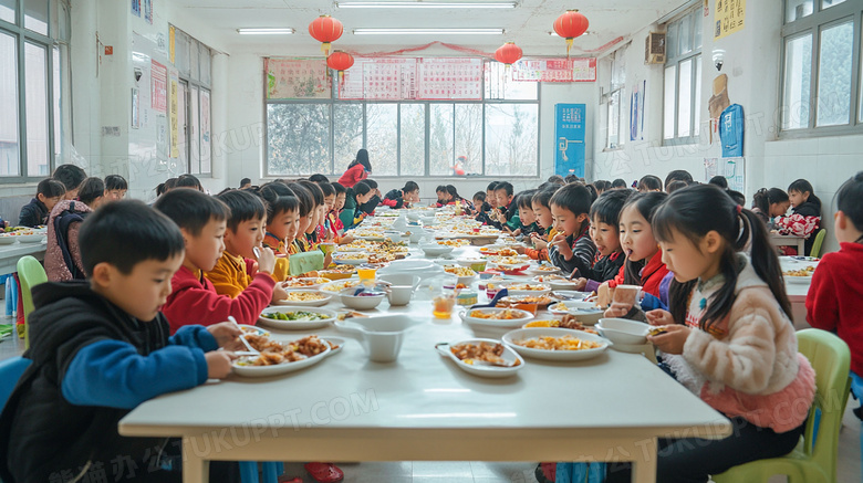 学生用餐食堂图片