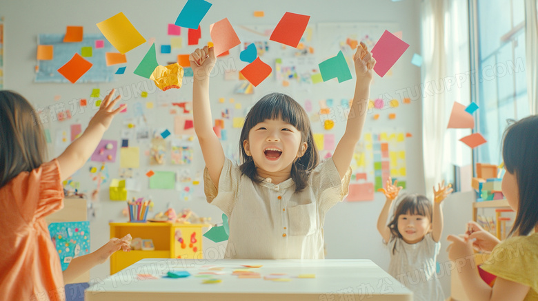 幼儿园小朋友玩耍场景教育图片