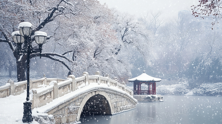 北京古建筑冬季旅游风景图片