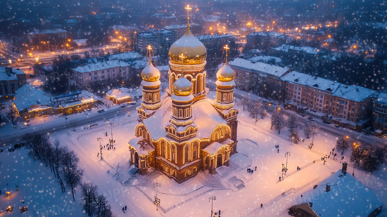 冰雪大世界冬天旅游风景图片