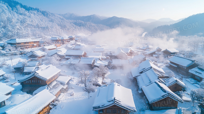 延吉乡村冬季旅游风景图片