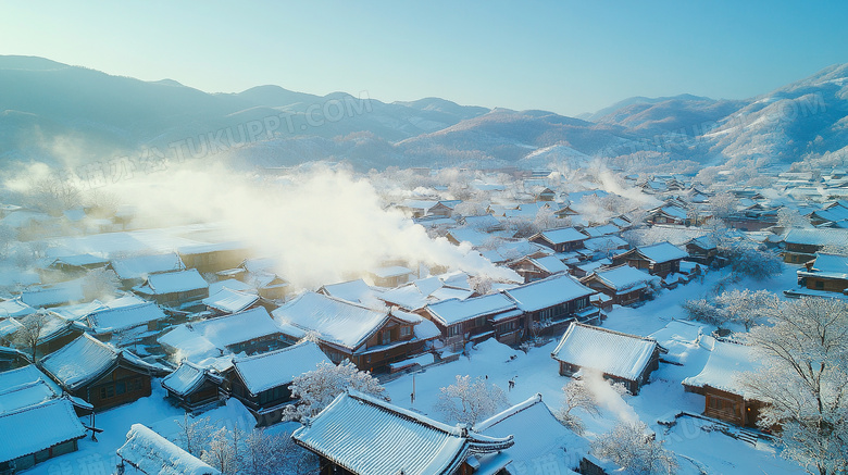 延吉乡村冬季旅游风景图片