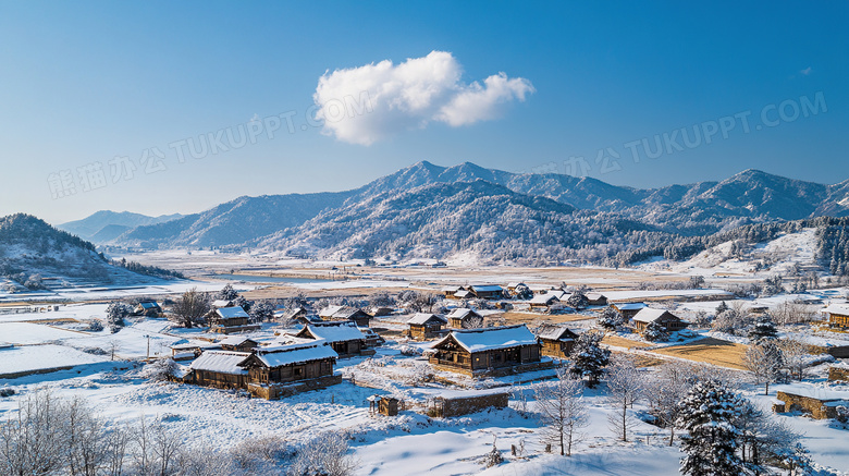 延吉乡村冬季旅游风景图片