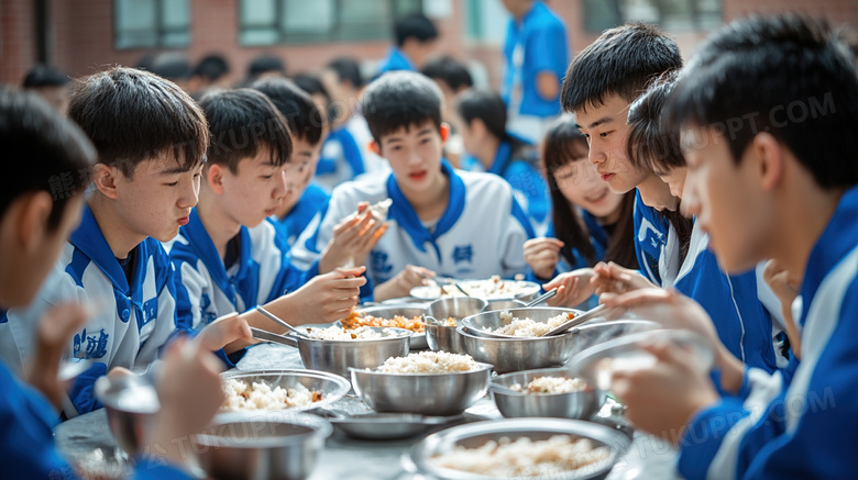 学生就餐食堂餐厅就餐场所图片