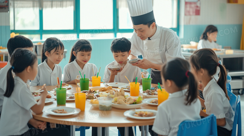 学生就餐食堂餐厅就餐场所图片