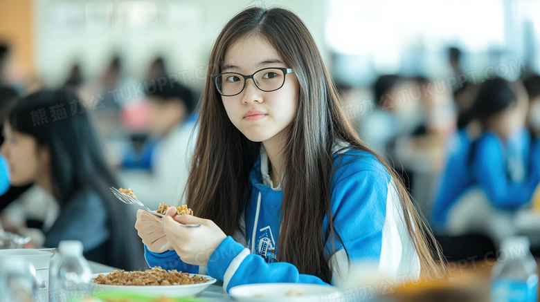 学生就餐食堂餐厅就餐场所图片