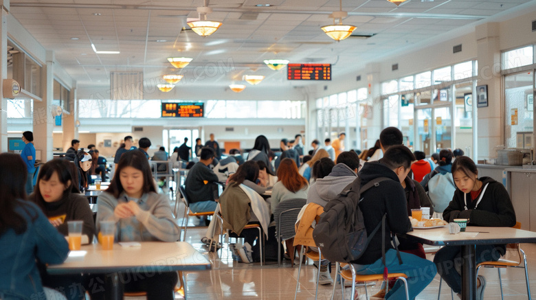 员工食堂餐厅就餐场所图片