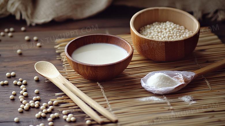 食物豆类豆浆图片