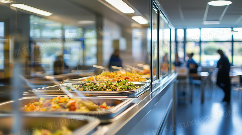 学校食堂打饭打菜窗口图片