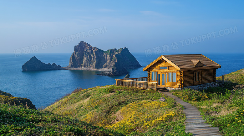 海边木屋木房建筑图片