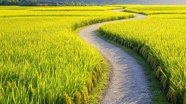 田园风光稻田风景图片