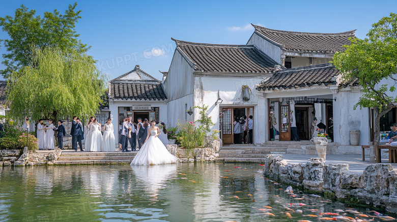 江南水乡建筑风景城市图片