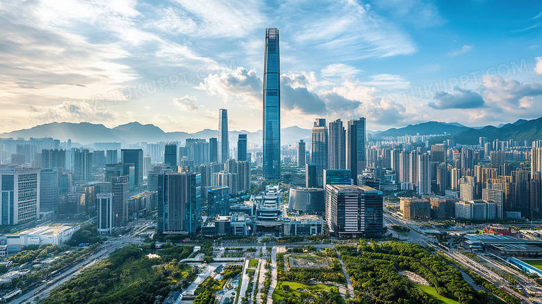 高楼大厦城市建筑风景图片