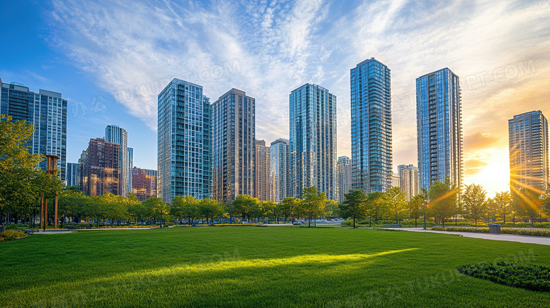 高楼大厦城市建筑风景图片