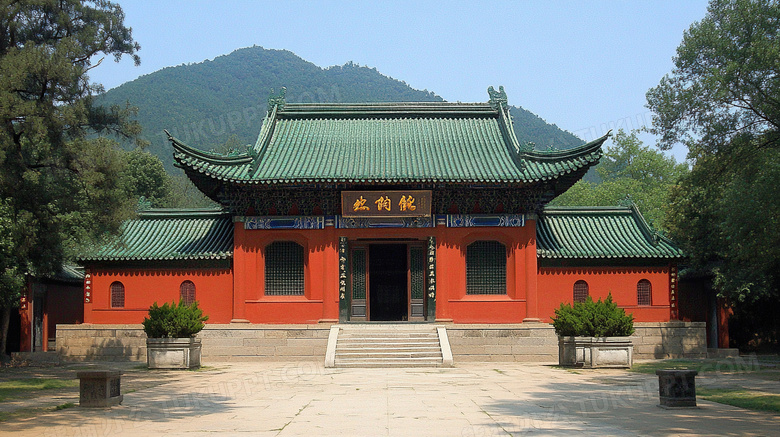 少林寺大门寺庙古代建筑图片