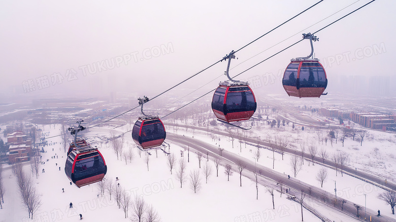 冬季旅游景点哈尔滨滑雪场图片