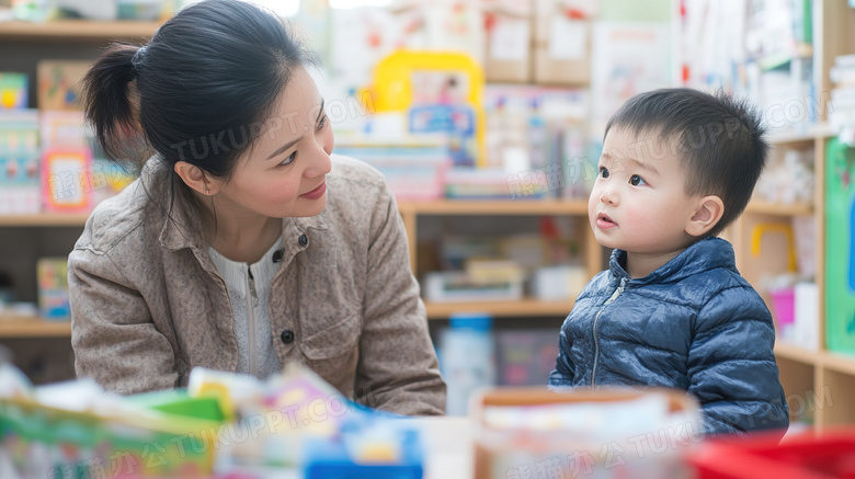 幼儿园内教师幼师与小朋友互动图片