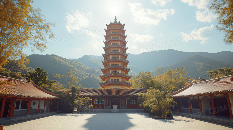 少林寺建筑佛塔图片