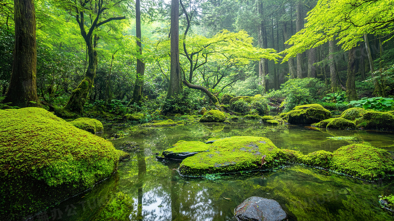 森林原始森林雨林树林树木植被丛林图片