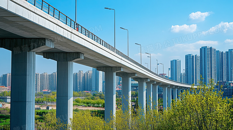 城市桥梁场景图片