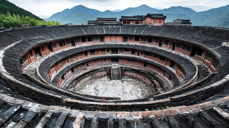 福建土楼建筑图片