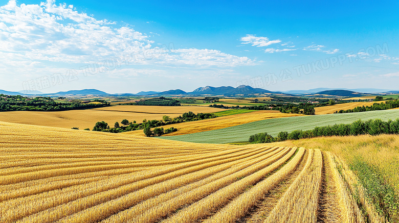 田野田园乡间田野田园风光图片