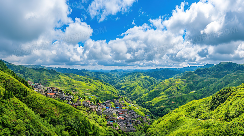 美丽的田园风光自然风景图片