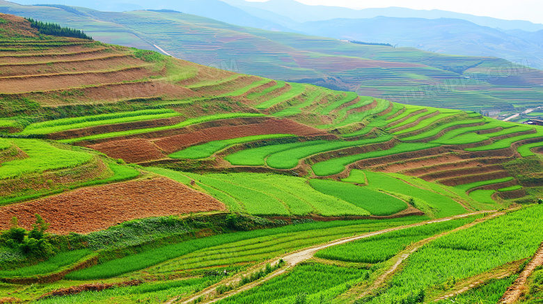 美丽的田野风景自然风光图片