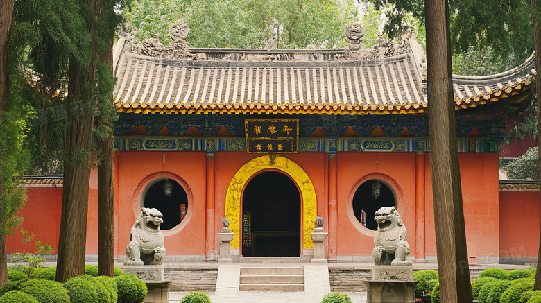 少林寺古建筑寺庙图片