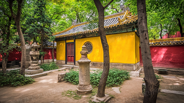 少林寺古建筑寺庙图片