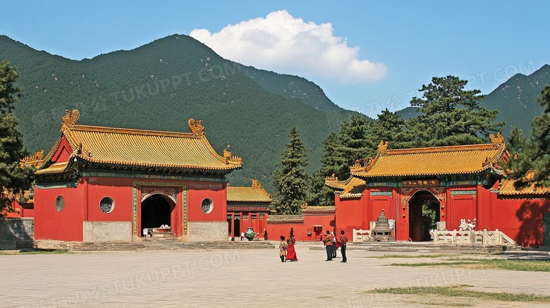 少林寺古建筑寺庙图片