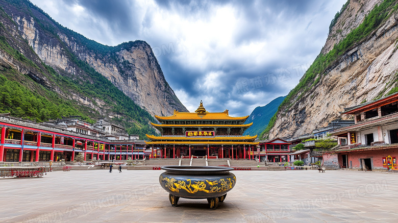 少林寺古建筑寺庙图片