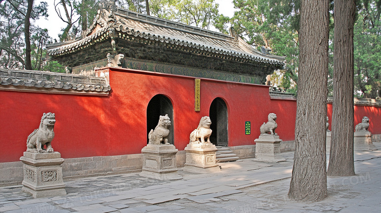 少林寺古建筑寺庙图片