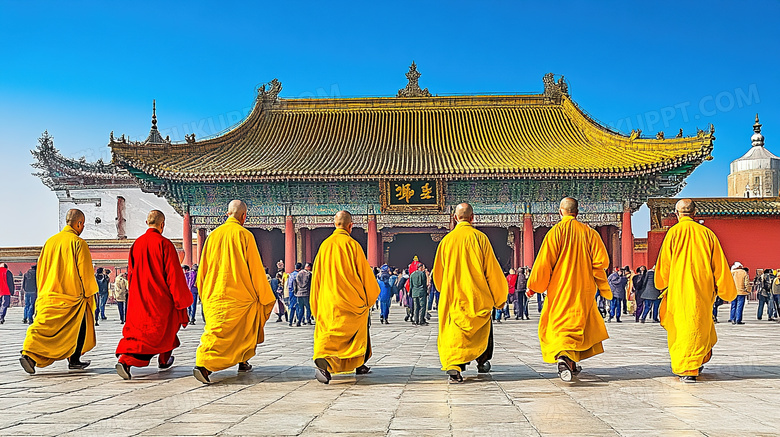 少林寺寺庙古建筑图片