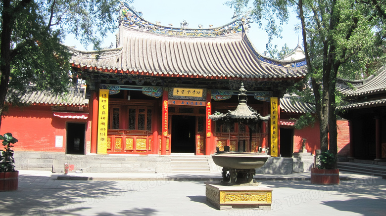 少林寺寺庙古建筑图片