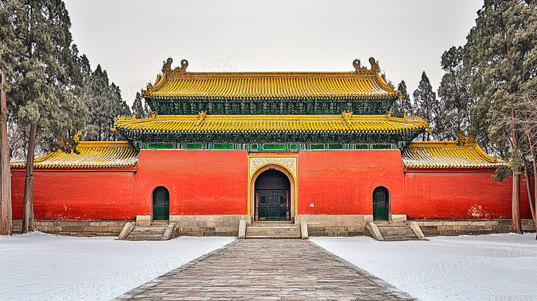 少林寺寺庙古建筑图片