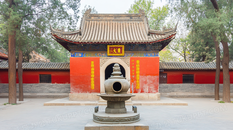 少林寺寺庙古建筑图片