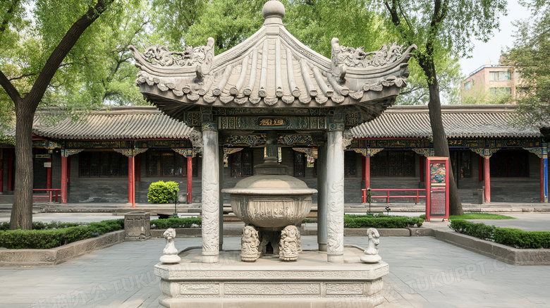 少林寺寺庙古建筑图片