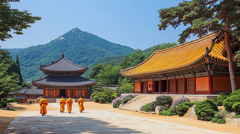 少林寺内部建筑图片