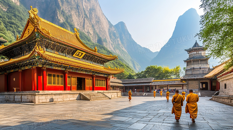 少林寺内部建筑图片