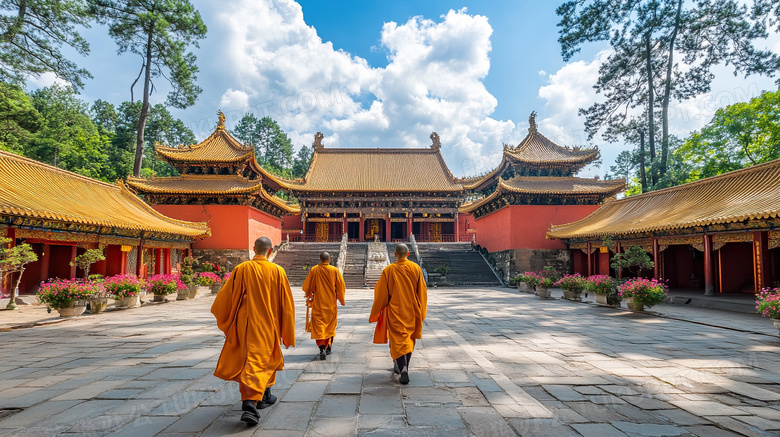 少林寺内部建筑图片